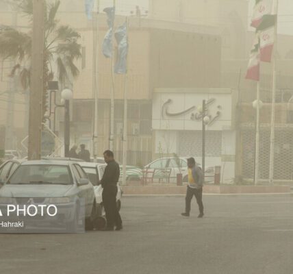 بارش باران در شمال کشور وزش باد و گرد و خاک در شرق