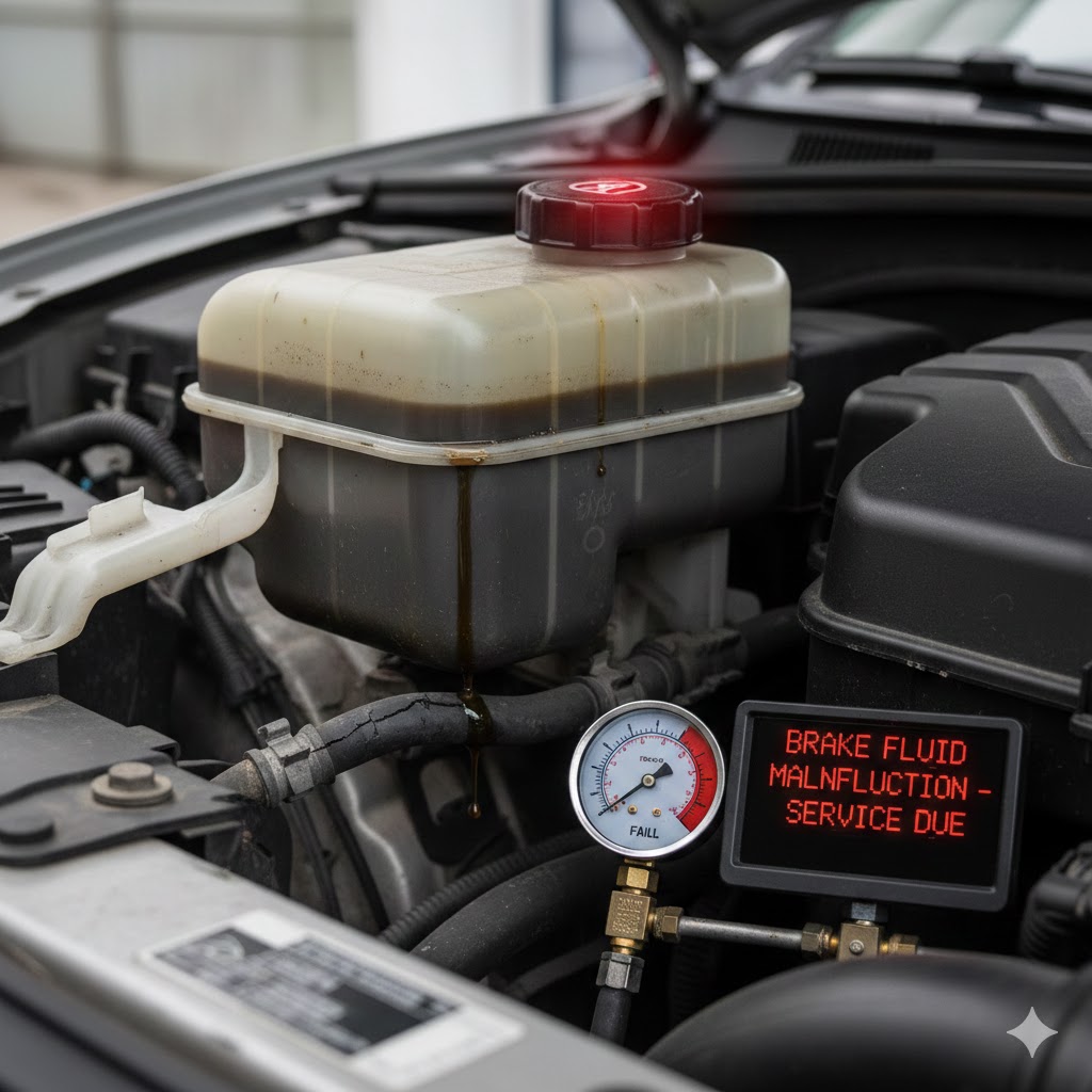 علائم خرابی روغن ترمز تصویر 3